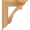 Ekena Millwork Imperial Traditional Rough Sawn Bracket w/ Offset Brace, Western Red Cedar, 8"W x 26"D x 30"H BKT0806X26X30IMP01RWR - alternate 3